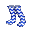 Blue Zigzag Stockings - virtual item (wanted)