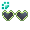 [Animal] Light Green Groovy Heart Sunglasses - virtual item (Questing)