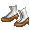 White & Tan Victorian Boots - virtual item (donated)