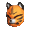 Orange Kitsune Mask - virtual item