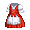 Red Aproned Festival Dress - virtual item (Questing)