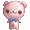 Pink Sweetheart Teddy - virtual item (questing)