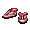 Stripey Red Sneakers - virtual item (Questing)