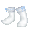 Powder Blue Sweet Lace Knee Socks - virtual item (Wanted)