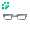 [Animal] Basic Silver Square Glasses - virtual item