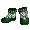 Green Nomad's Embroidered Boots - virtual item (Questing)