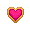 Magenta Heart-shaped Cookie - virtual item (Questing)