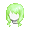 Girl's Gentle Curls Green (Lite) - virtual item (questing)