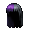 Black and Purple Long Bi-Color Costume Wig - virtual item (wanted)