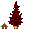 Small Red Holiday Tree - virtual item (Questing)
