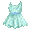 Mint Floral Dress - virtual item