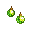 Green Ball Ornament Earrings - virtual item (Wanted)