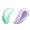 Mint and Lavender Dander Bunny Ears - virtual item