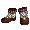 Brown Nomad's Embroidered Boots - virtual item (Questing)
