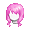 Girl's Gentle Curls Pink (Dark) - virtual item (questing)