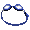 Blue Swimming Goggles - virtual item (donated)