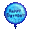 Blue Mylar Birthday Balloon - virtual item (Questing)
