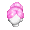 Girl's Classic Bun Pink (Dark) - virtual item (questing)