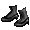 Black Victorian Boots - virtual item (questing)