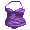 Purple Woven One Piece Swimsuit - virtual item
