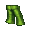 Apple Green Polyester Pants - virtual item