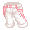 White and Pink Contrast Capris - virtual item (wanted)