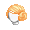 Girl's Sidebun Orange (Lite) - virtual item (questing)