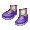 Cheerleader shoes (Purple & Gold) - virtual item (Questing)