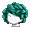 Girl's Shirley Curls Teal (Dark) - virtual item (questing)