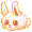 Peach Bunny Fluff Plushie - virtual item (Wanted)