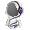 Purple and White Headphone Hoodie - virtual item (questing)