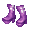 Purple Flower Child Boots - virtual item (Questing)