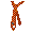 Orange Checkered Rocker Tie