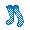 Blue Fishnet Stockings - virtual item