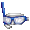 Deep Blue Snorkel & Mask - virtual item (Wanted)