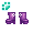 [Animal] Purple Flower Child Boots - virtual item (wanted)