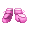 Pink Puff Mittens - virtual item (questing)