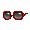 Red Oversized Sunglasses - virtual item (Wanted)