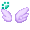 [Animal] Mini Lavender Angel Wings - virtual item (Questing)