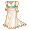 Cream and Mint Regency Gown - virtual item (Questing)