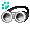 [Animal] Monochrome Leather Goggles - virtual item