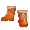 Orange Valenki Boots - virtual item (Wanted)