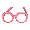 Pink Big Giant Glasses - virtual item (Questing)