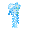 Ornate Blue Blossom Hairpin - virtual item