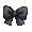 Black Serafuku Bow - virtual item
