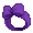 Big Purple Bow - virtual item
