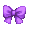 Purple Serafuku Bow - virtual item (Questing)