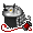 Mackerel Cat O'Nine Tails Hat - virtual item (Wanted)