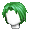 Girl's Suave Hair Green - virtual item (questing)
