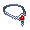 Red Heart Droop Chain Belt - virtual item (questing)